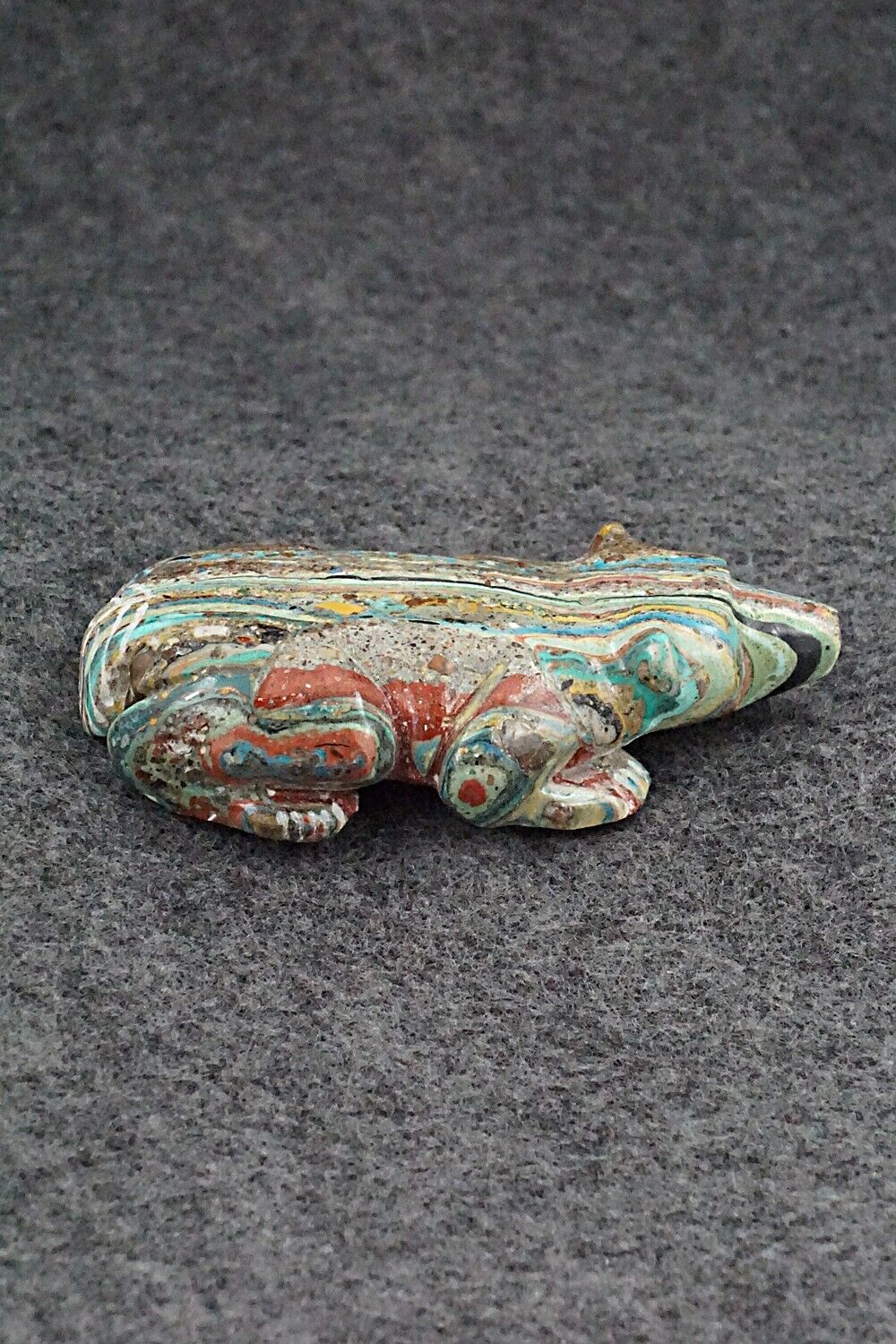 Badger Zuni Fetish Carving - Nelson Yatsatte
