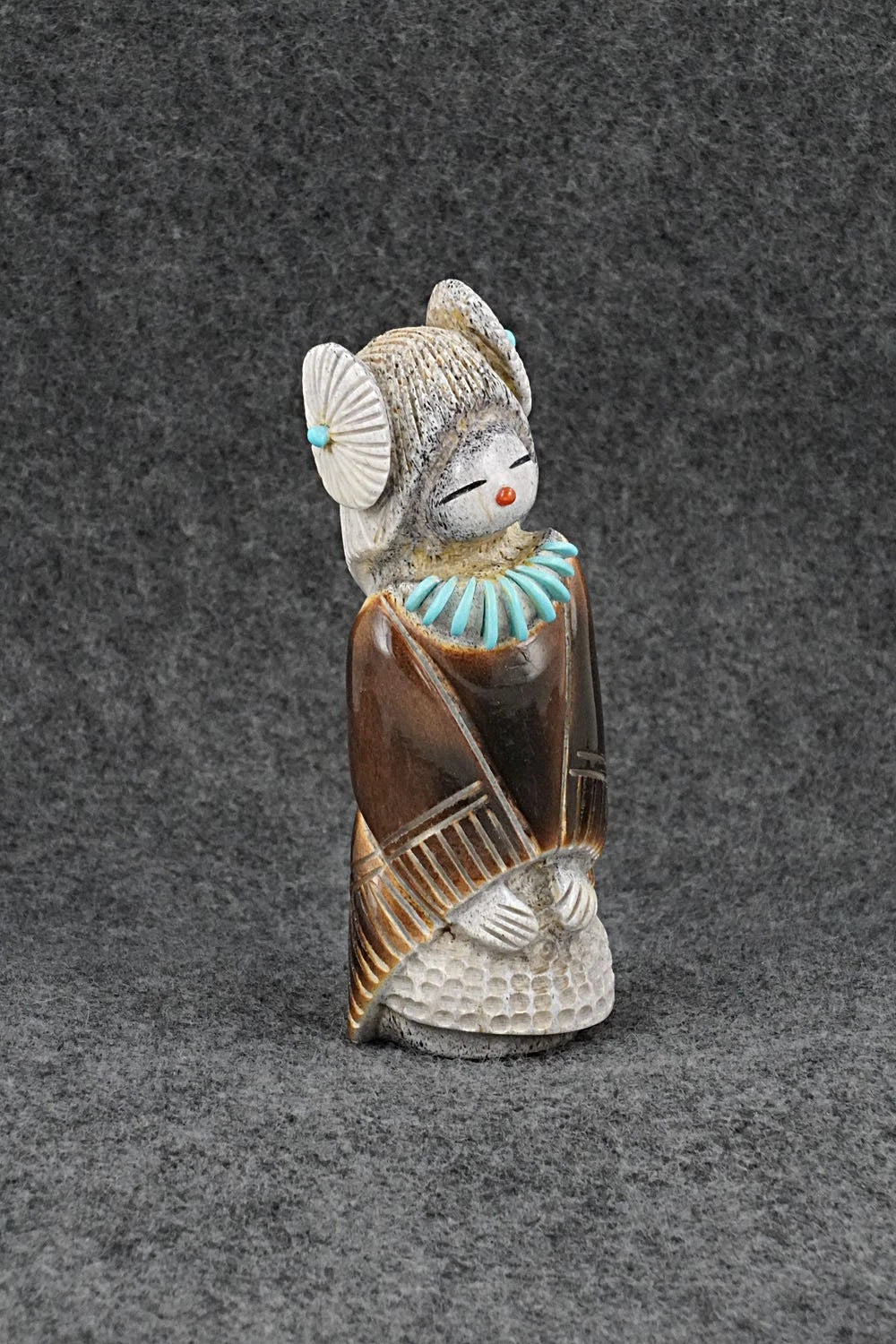 Corn Maiden Zuni Fetish Carving - Claudia Peina