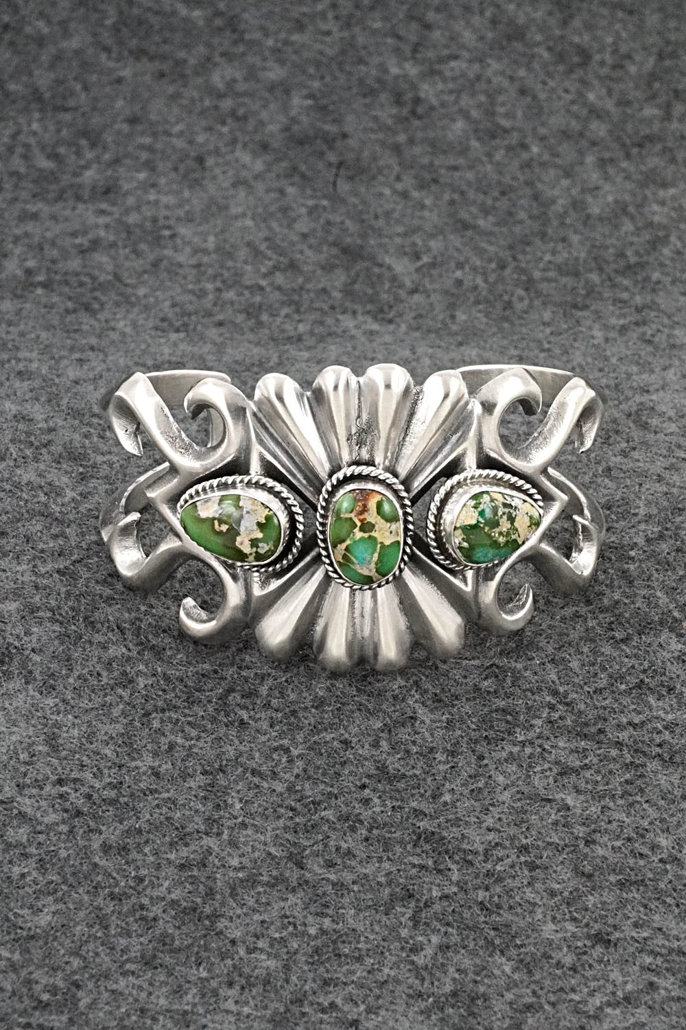 Turquoise & Sterling Silver Bracelet - Eugene Gruber