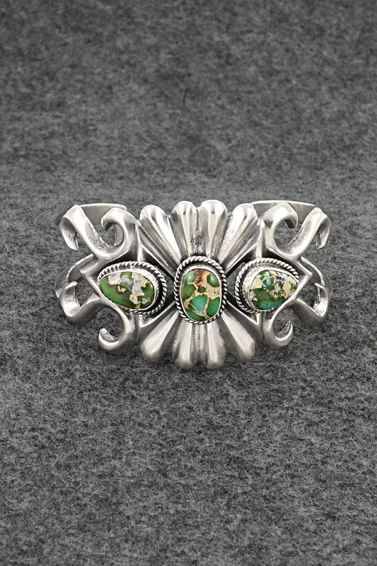 Turquoise & Sterling Silver Bracelet - Eugene Gruber