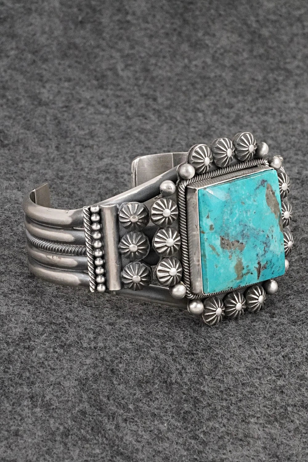 Turquoise & Sterling Silver Bracelet - Michael Calladitto