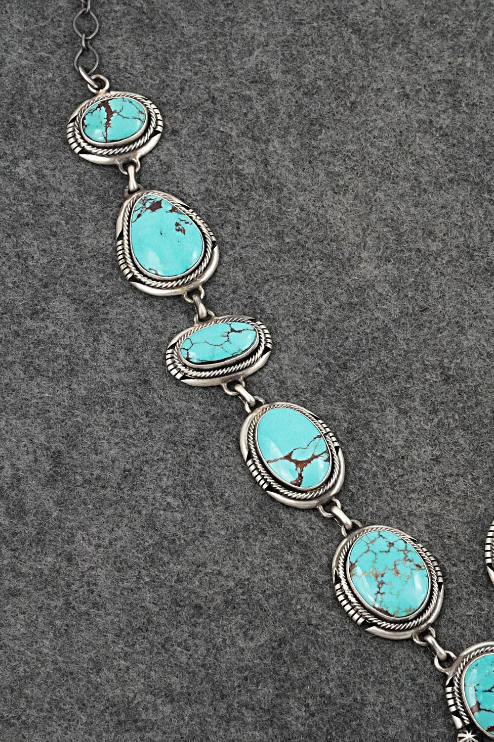 Turquoise & Sterling Silver Necklace Set - Paul Livingston