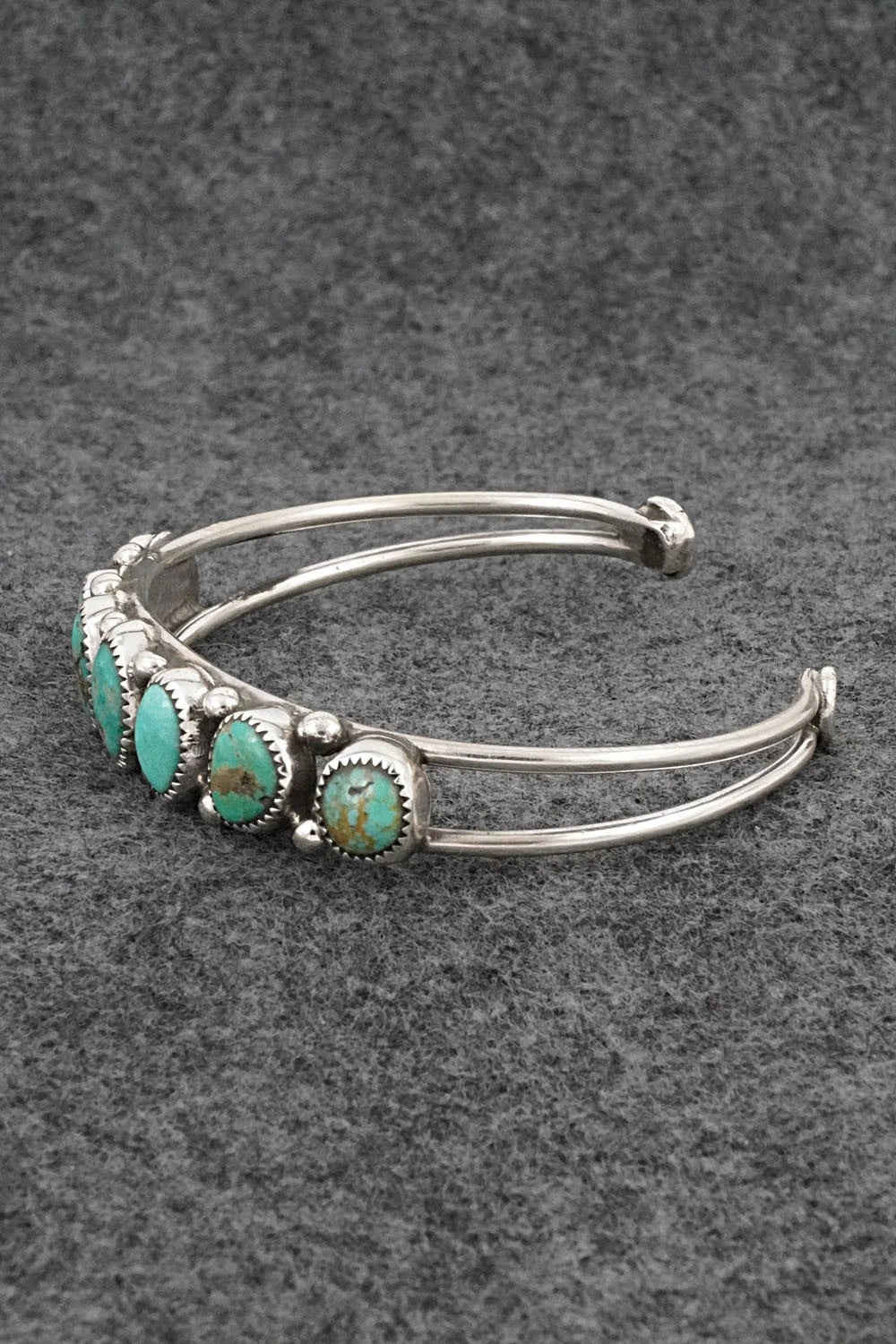 Turquoise & Sterling Silver Bracelet - Priscilla Reeder
