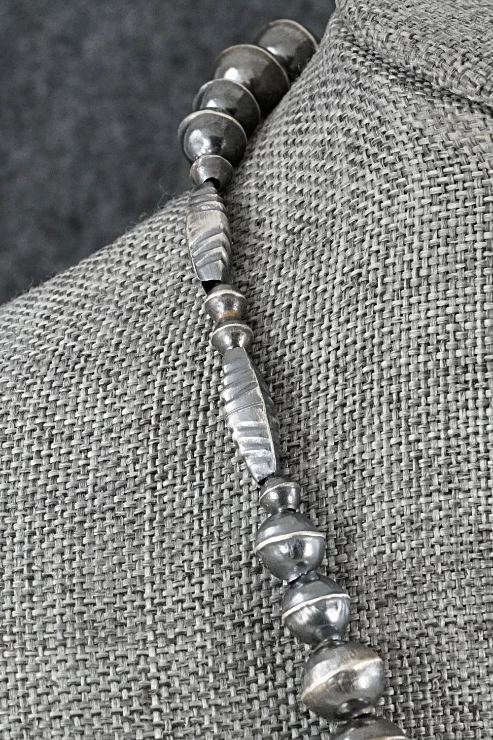 Sterling Silver Navajo Pearl Necklace 18" - Vintage