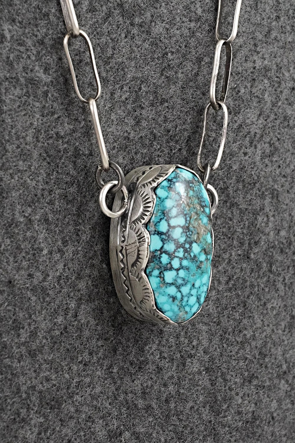 Turquoise & Sterling Silver Necklace - Randy Boyd