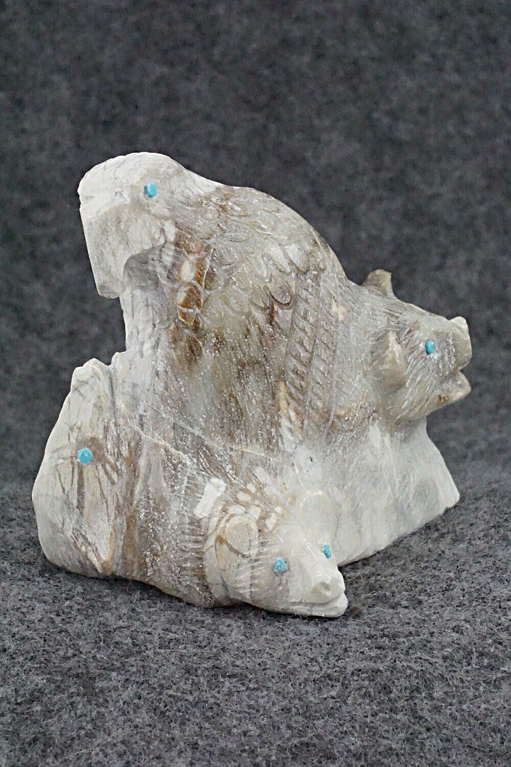Six Directions Zuni Fetish Carving - Derrick Kaamasee