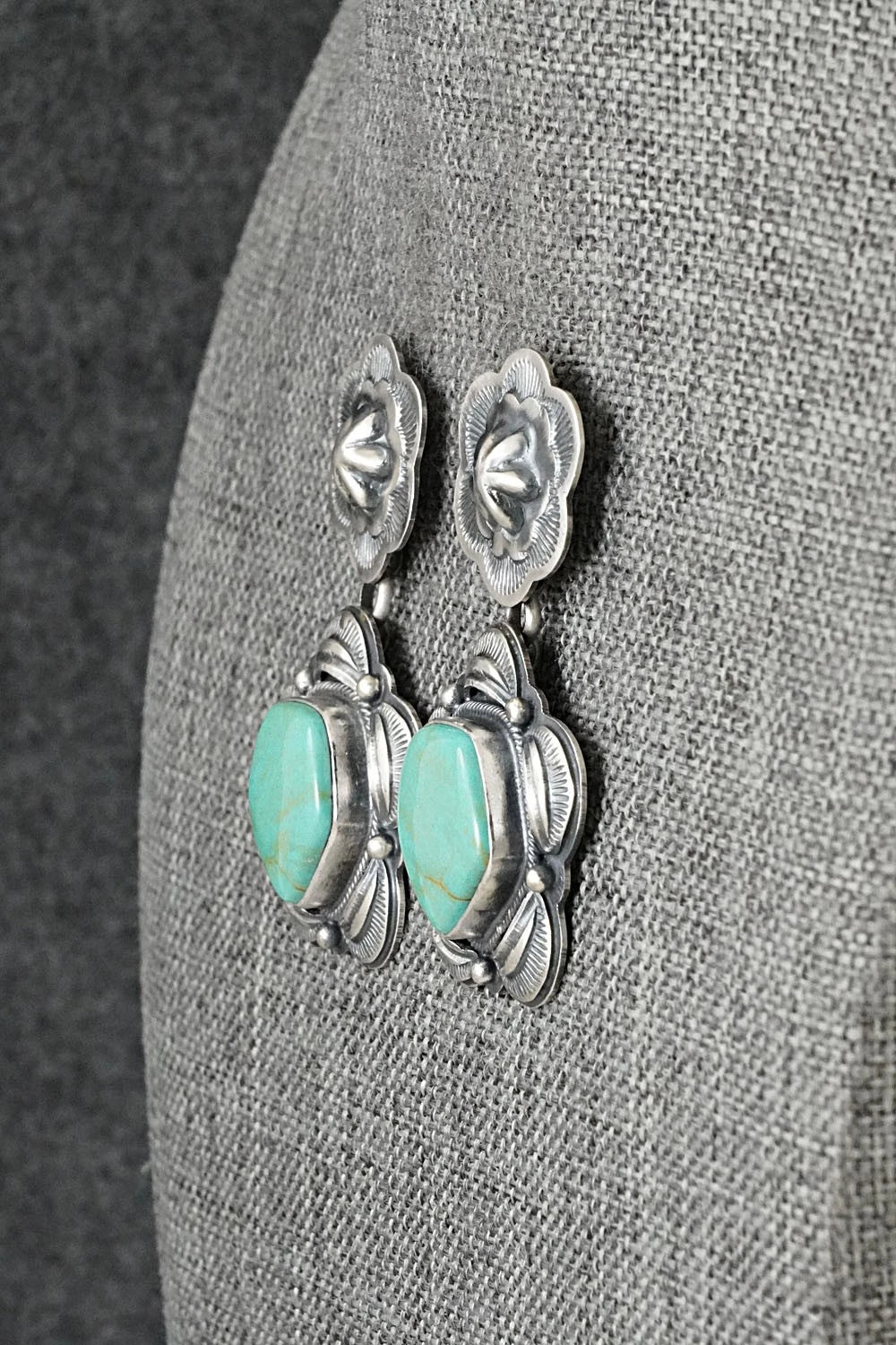 Turquoise & Sterling Silver Earrings - Randy Boyd