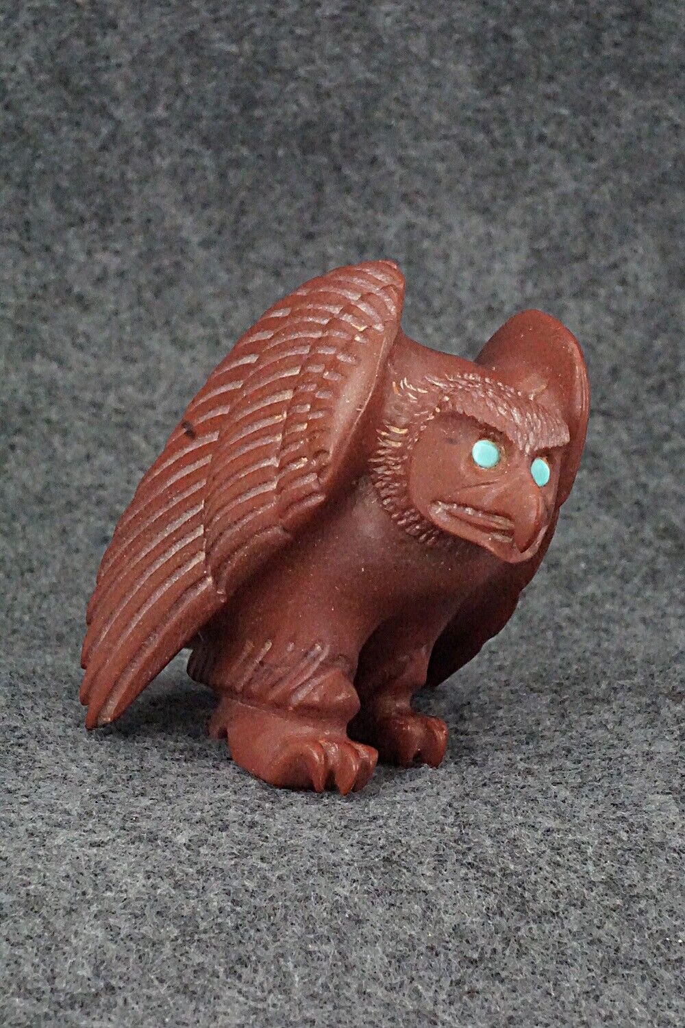 Eagle Zuni Fetish Carving - Albert Eustace Sr.