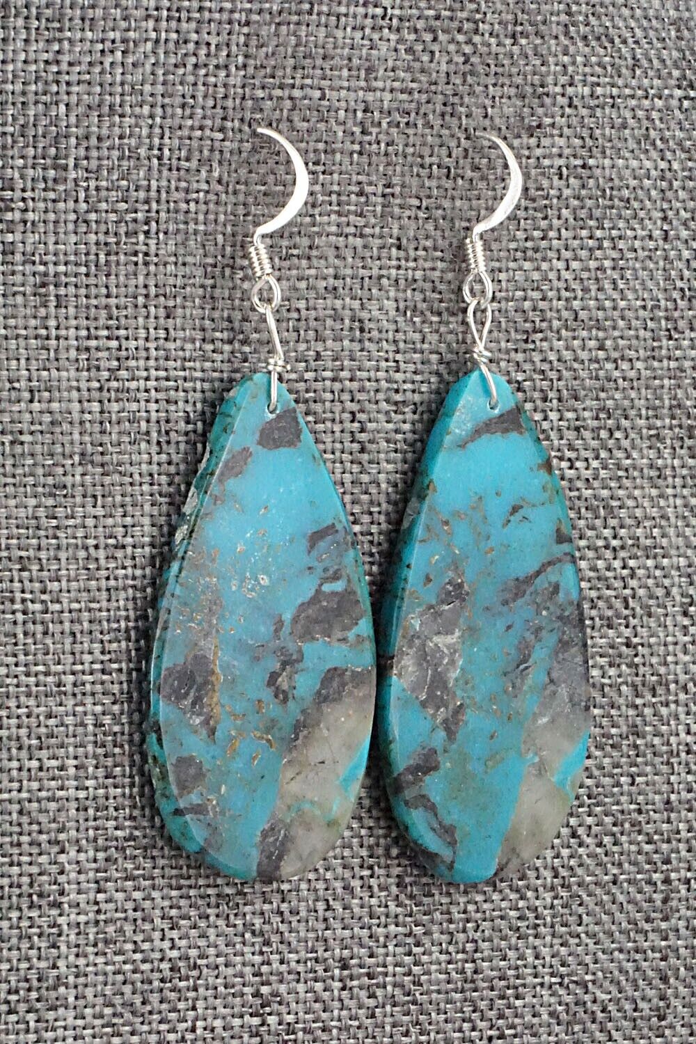 Turquoise & Sterling Silver Earrings - Joe Garcia