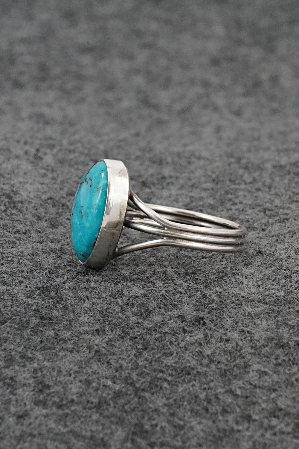 Turquoise & Sterling Silver Ring - Rena Begay - Size 10