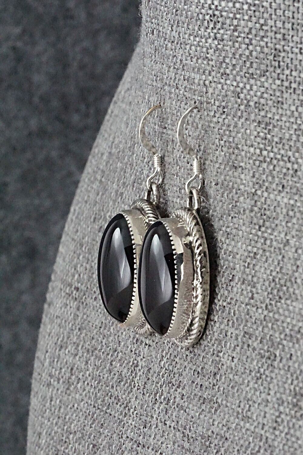 Onyx & Sterling Silver Earrings - Sheena Jack
