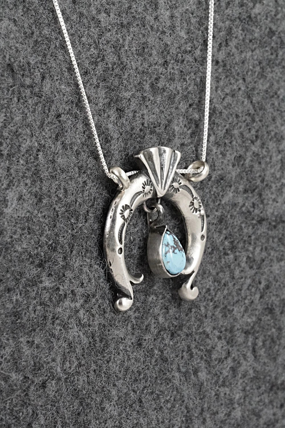 Turquoise & Sterling Silver Necklace - Gary Shorty