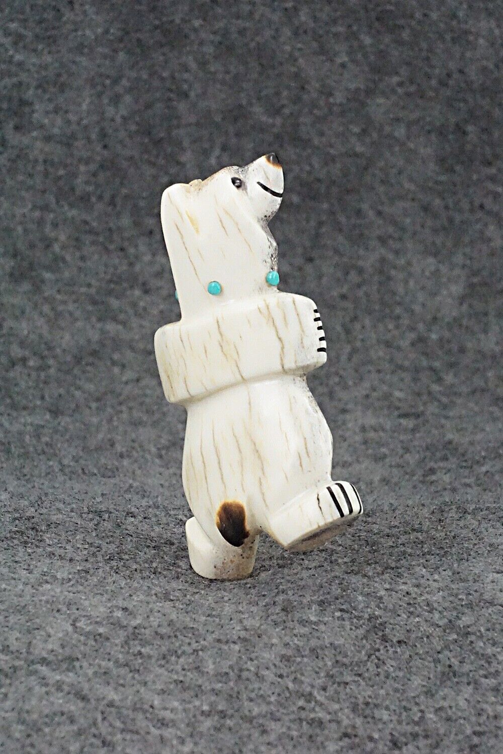 Dancing Bear Zuni Fetish Carving - Claudia Peina