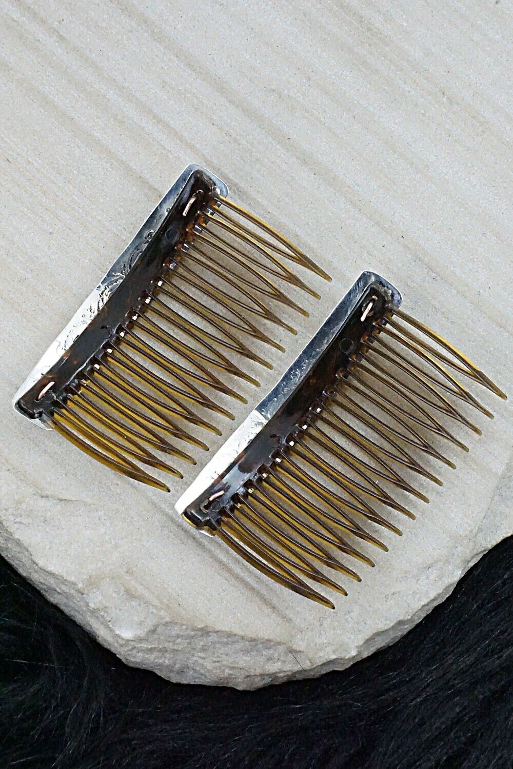 Sterling Silver Hair Combs - Jeannie Blackgoat