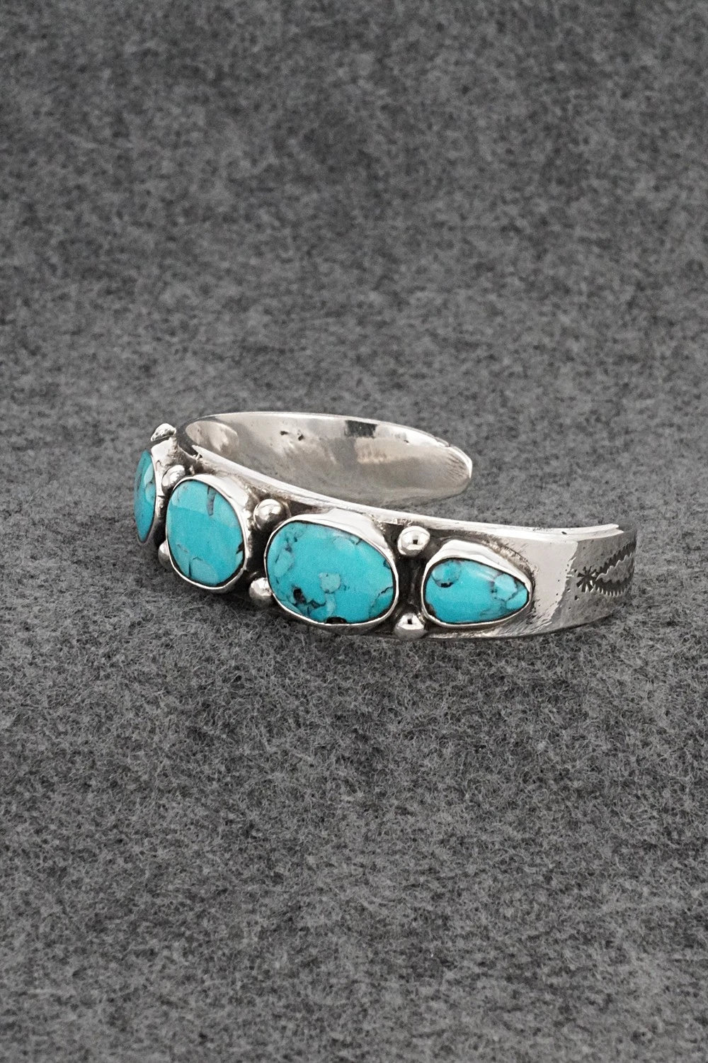 Turquoise & Sterling Silver Bracelet - Mike Platero