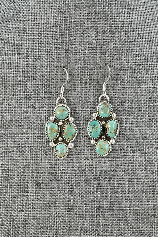 Turquoise & Sterling Silver Earrings - Priscilla Reeder