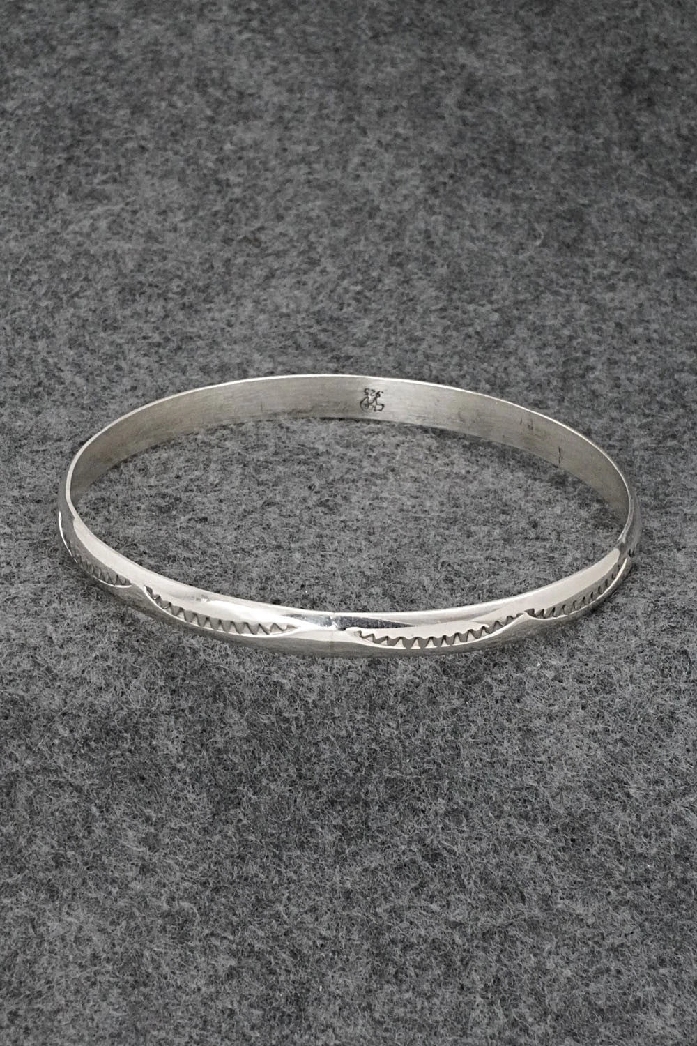 Sterling Silver Bangle Bracelet - Elaine Tahe