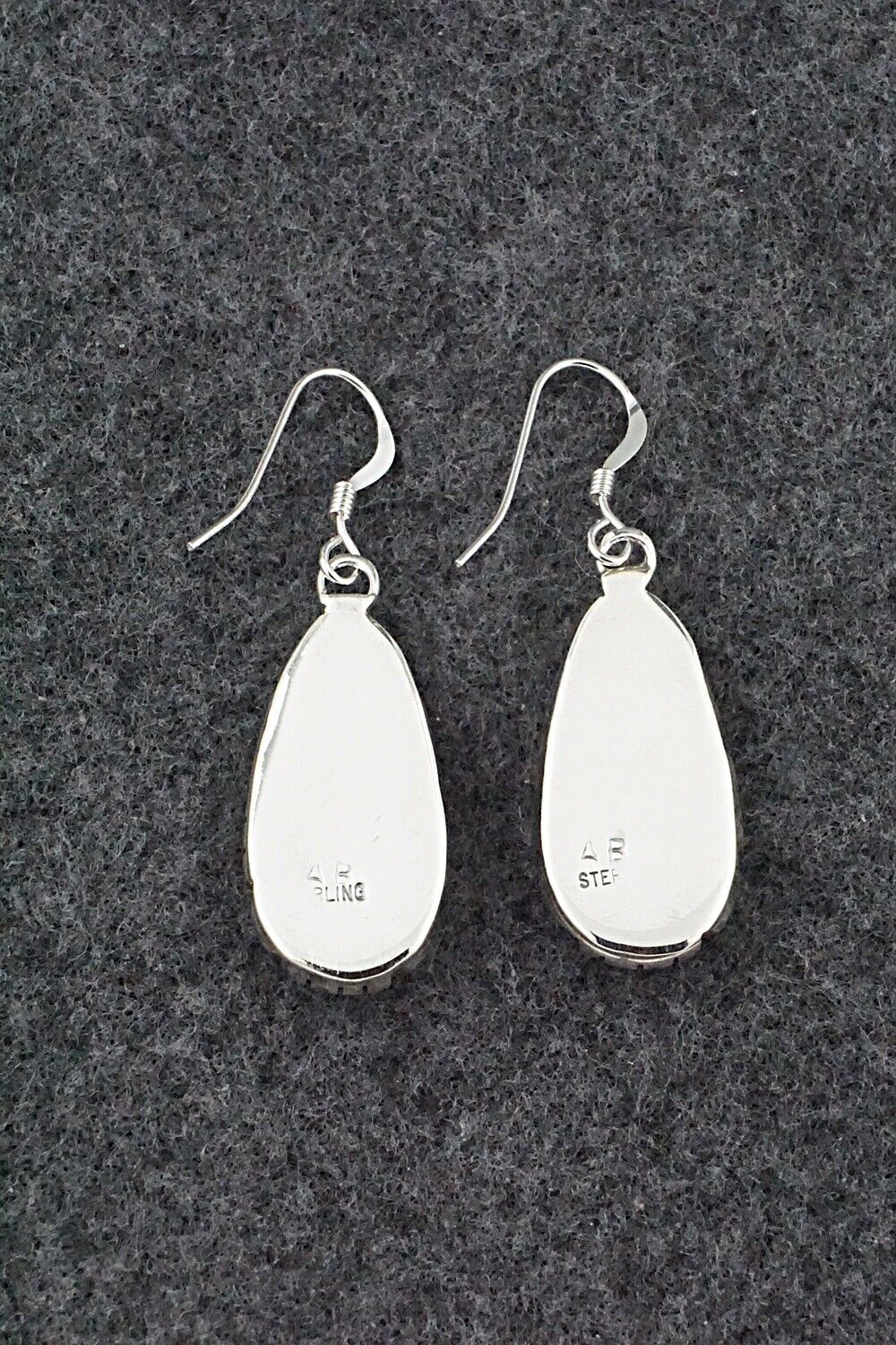 Opalite & Sterling Silver Earrings - Amos Begay