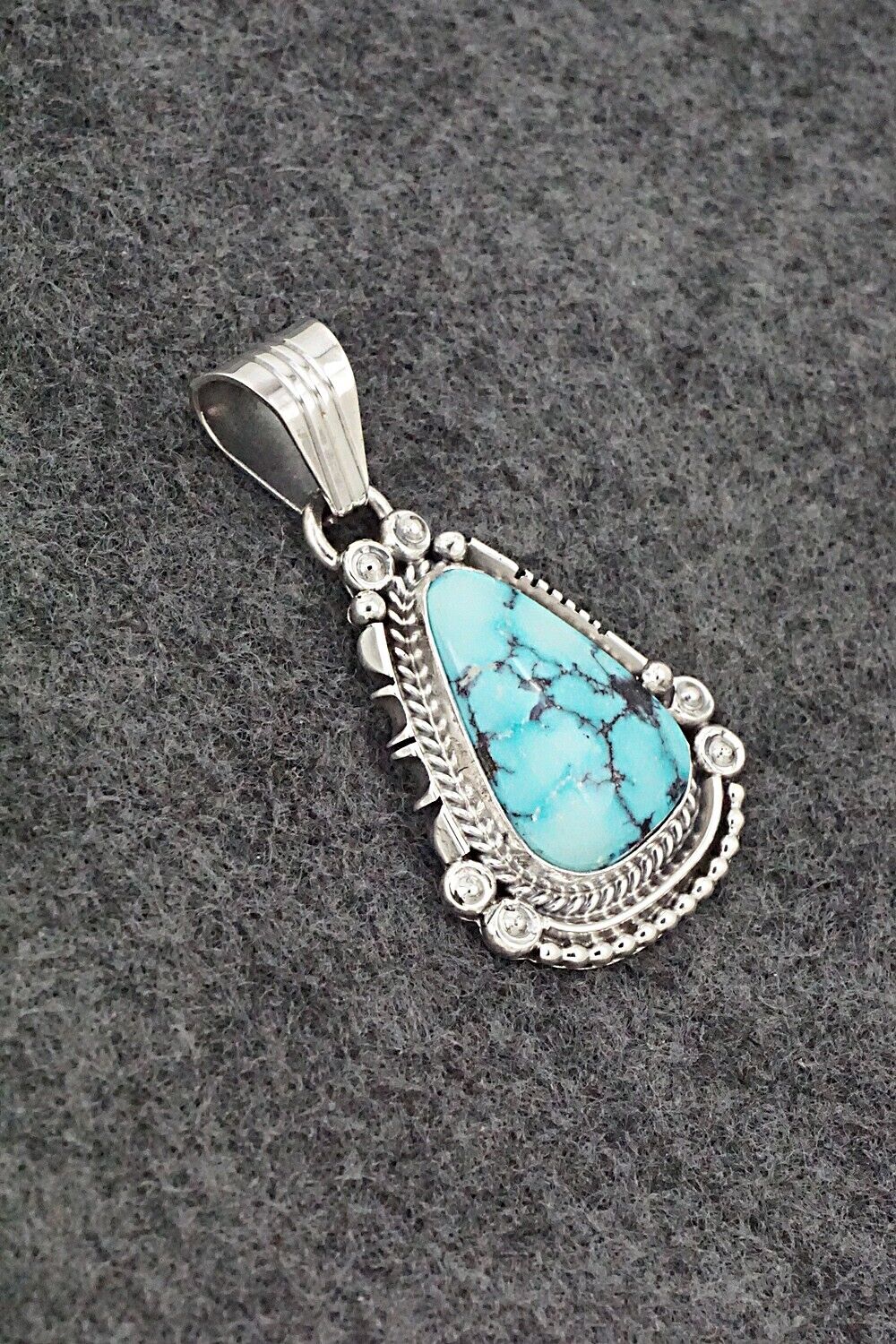 Turquoise & Sterling Silver Pendant - Daniel Benally