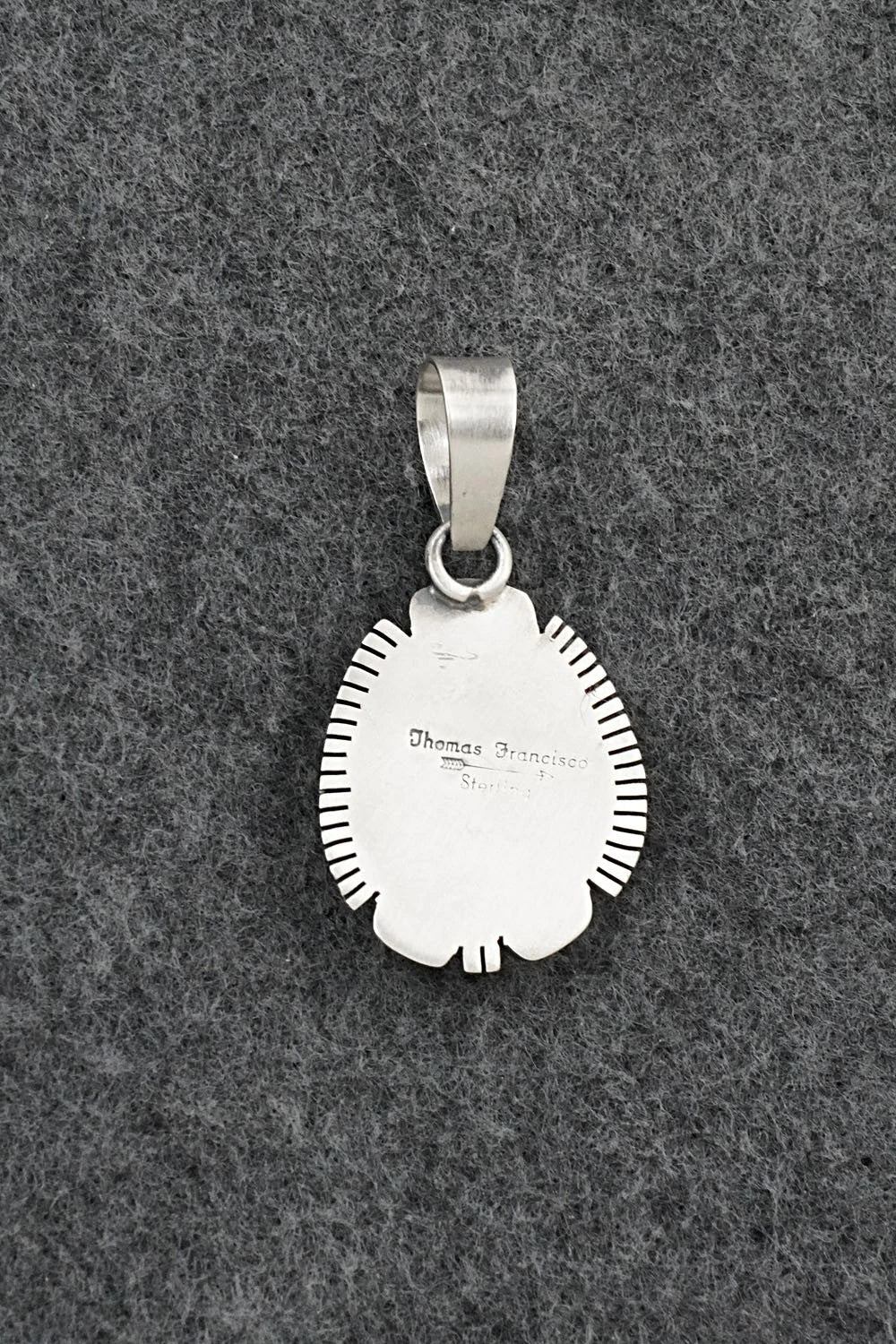 Turquoise & Sterling Silver Pendant - Thomas Franscisco
