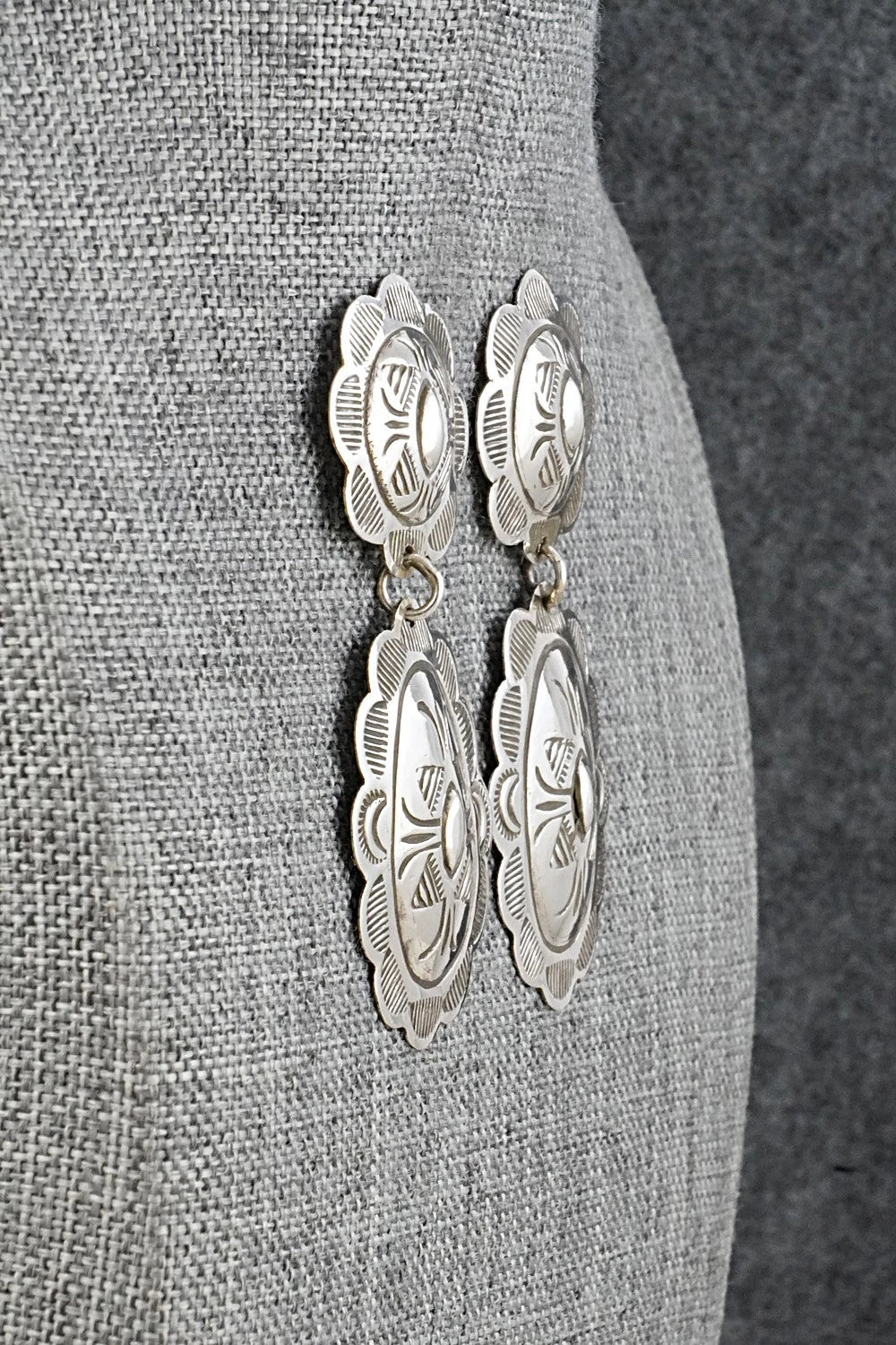 Sterling Silver Earrings - Bertha Begay