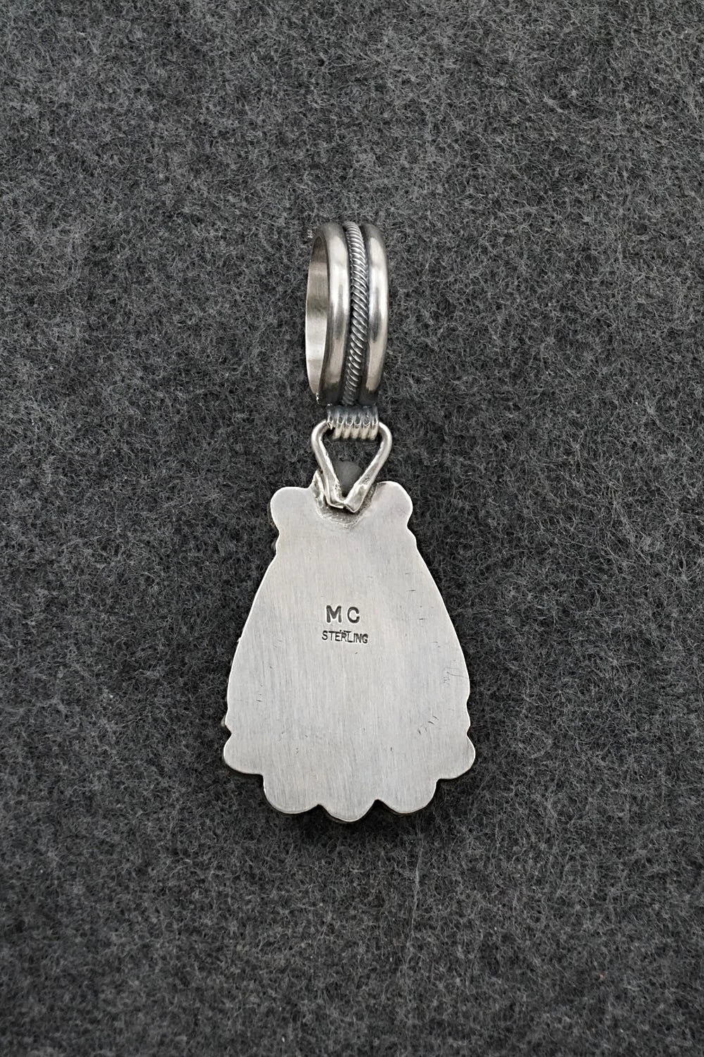 Turquoise & Sterling Silver Pendant - Michael Calladitto