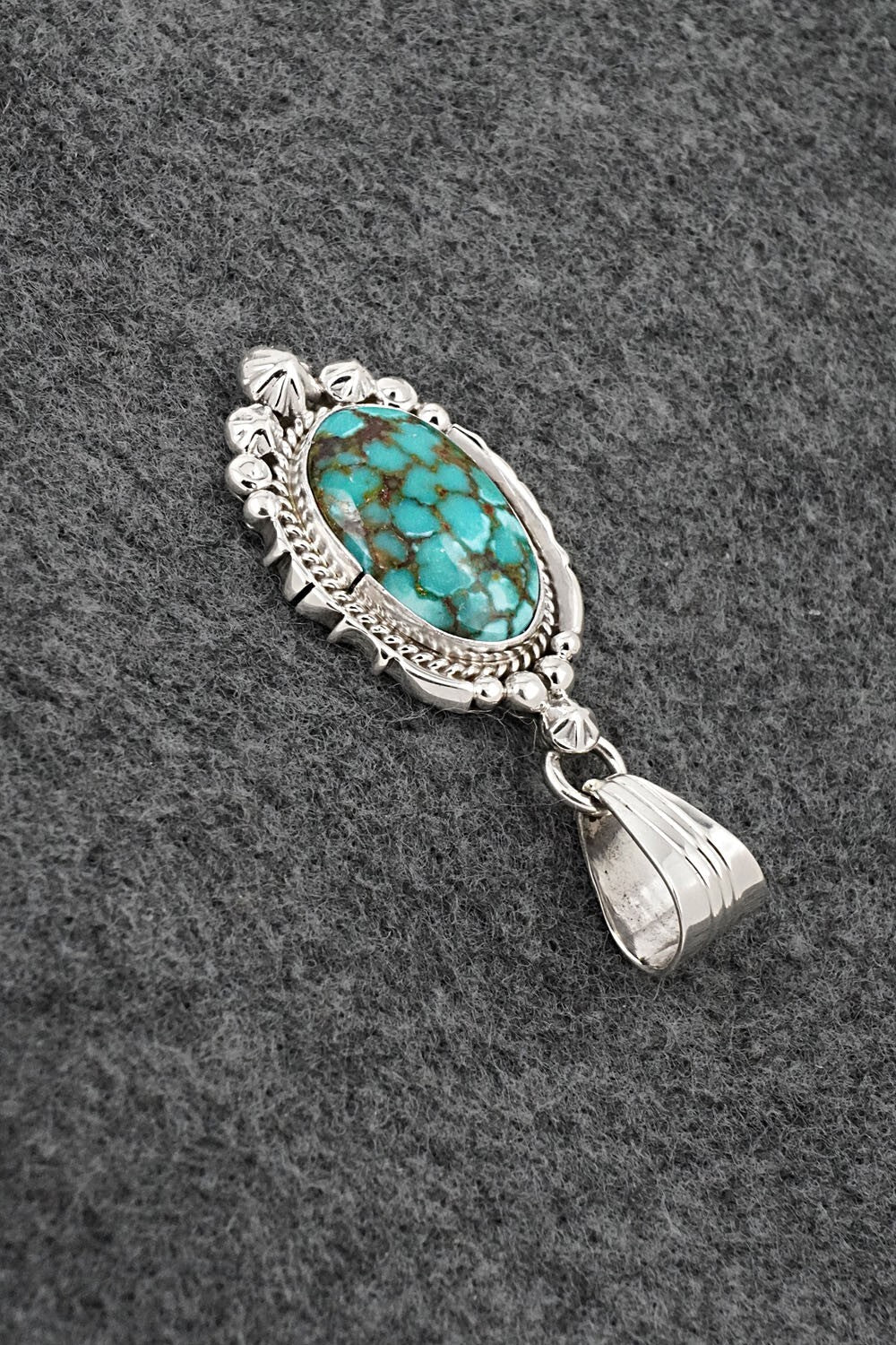 Turquoise & Sterling Silver Pendant - Daniel Benally