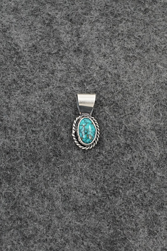 Turquoise & Sterling Silver Pendant - Rena Begay