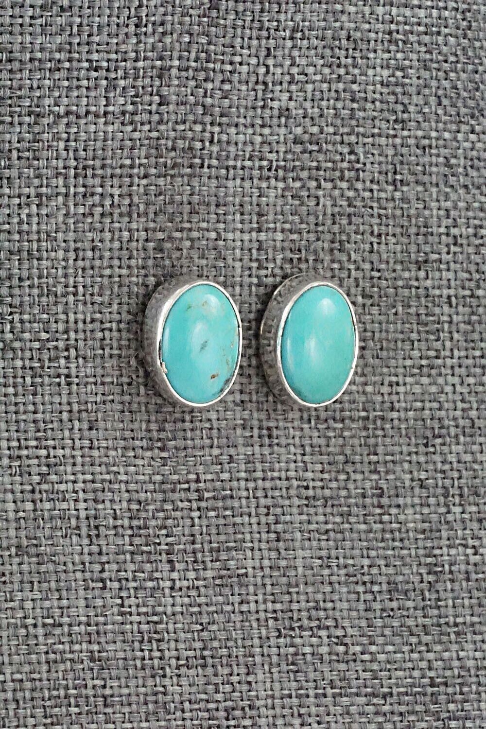 Turquoise & Sterling Silver Earrings - Marco Begaye