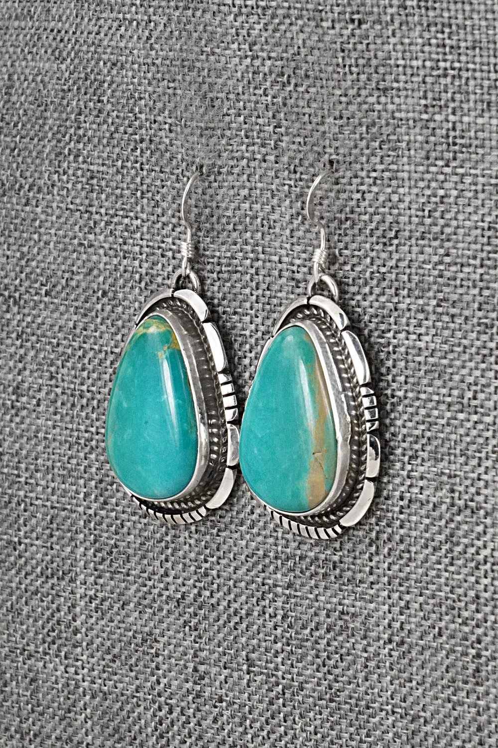 Turquoise & Sterling Silver Earrings - Irene Kee