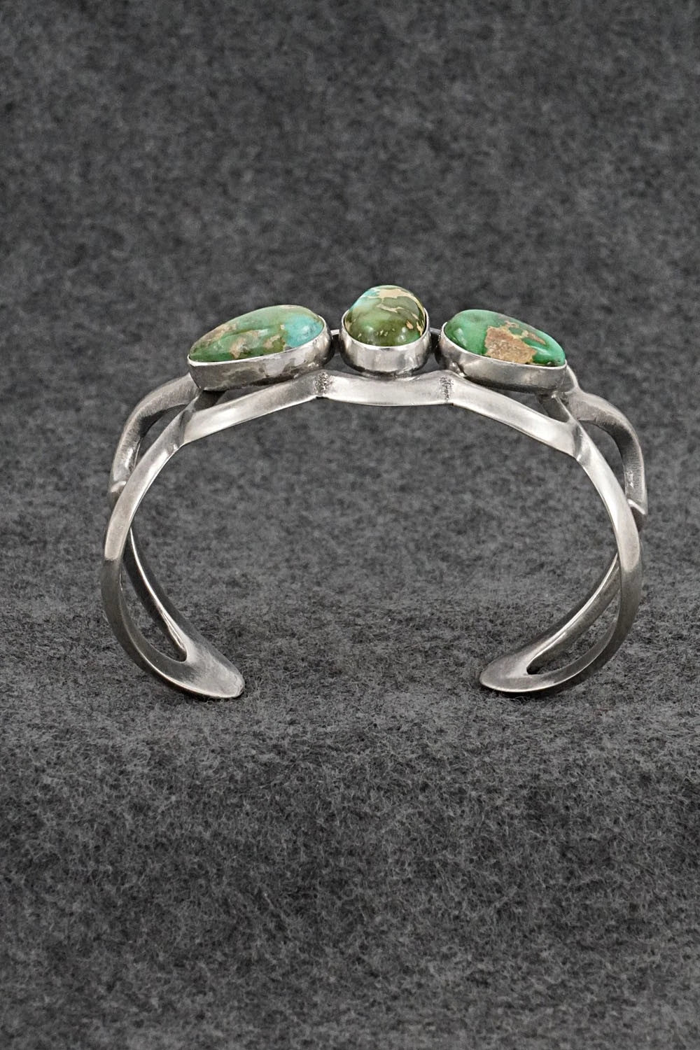 Turquoise & Sterling Silver Bracelet - Eugene Gruber