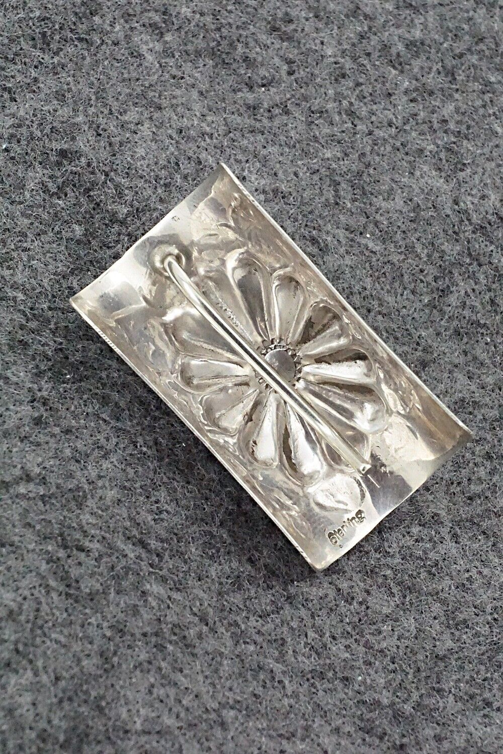 Turquoise & Sterling Silver Hair Pin - Arlene Soce