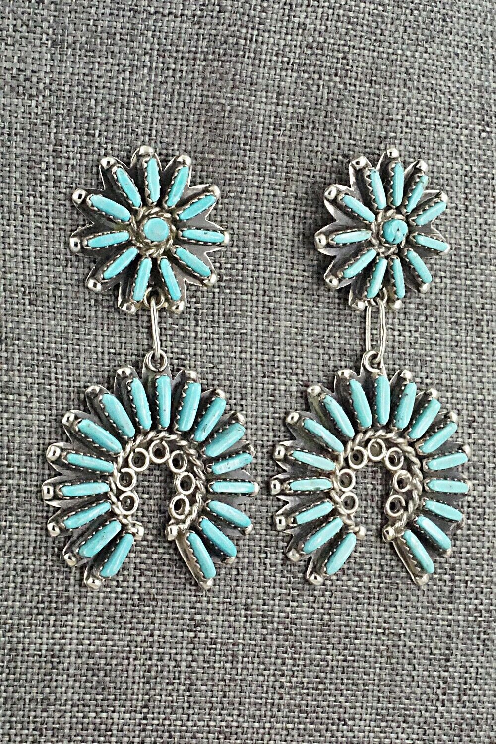 Turquoise & Sterling Silver Earrings - Charlie John