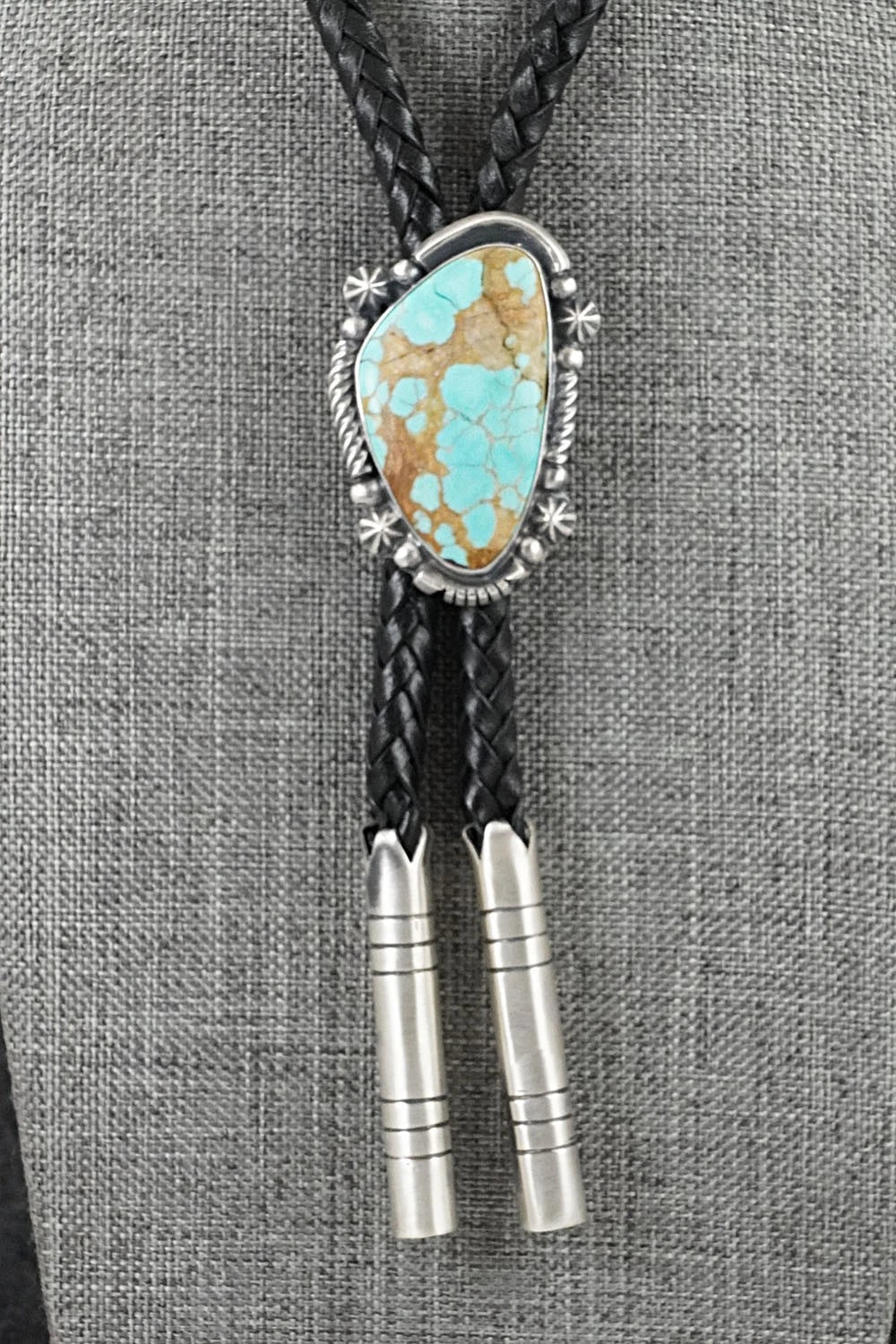Turquoise & Sterling Silver Bolo Tie - Bob Becenti