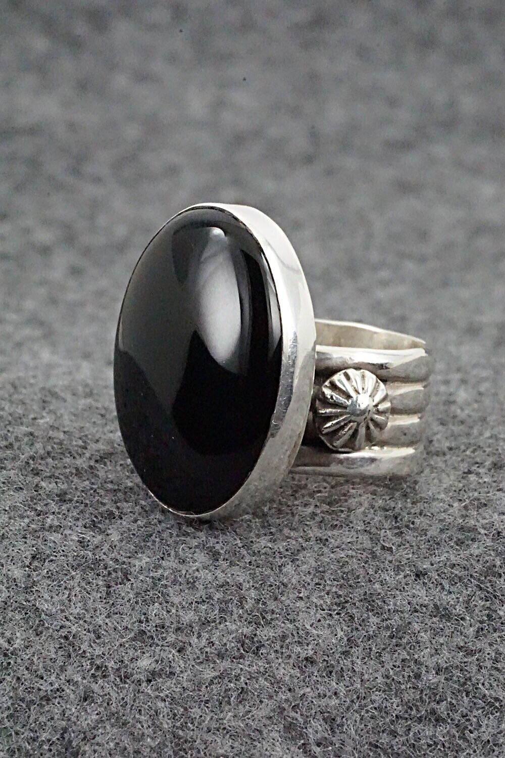 Onyx & Sterling Silver Ring - Ben Begay - Size 6.75