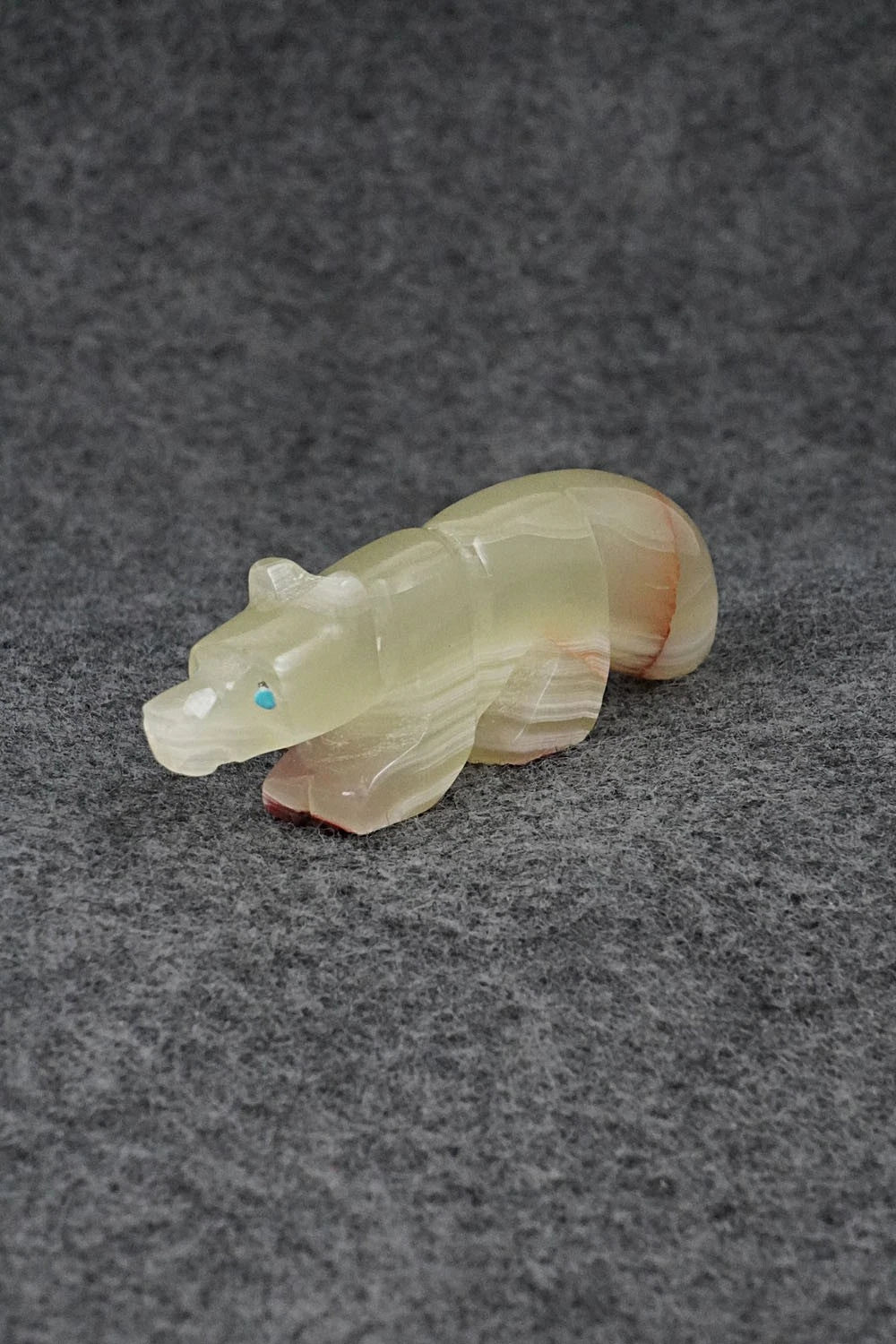 Wolf Zuni Fetish Carving - Reynold Lunasee