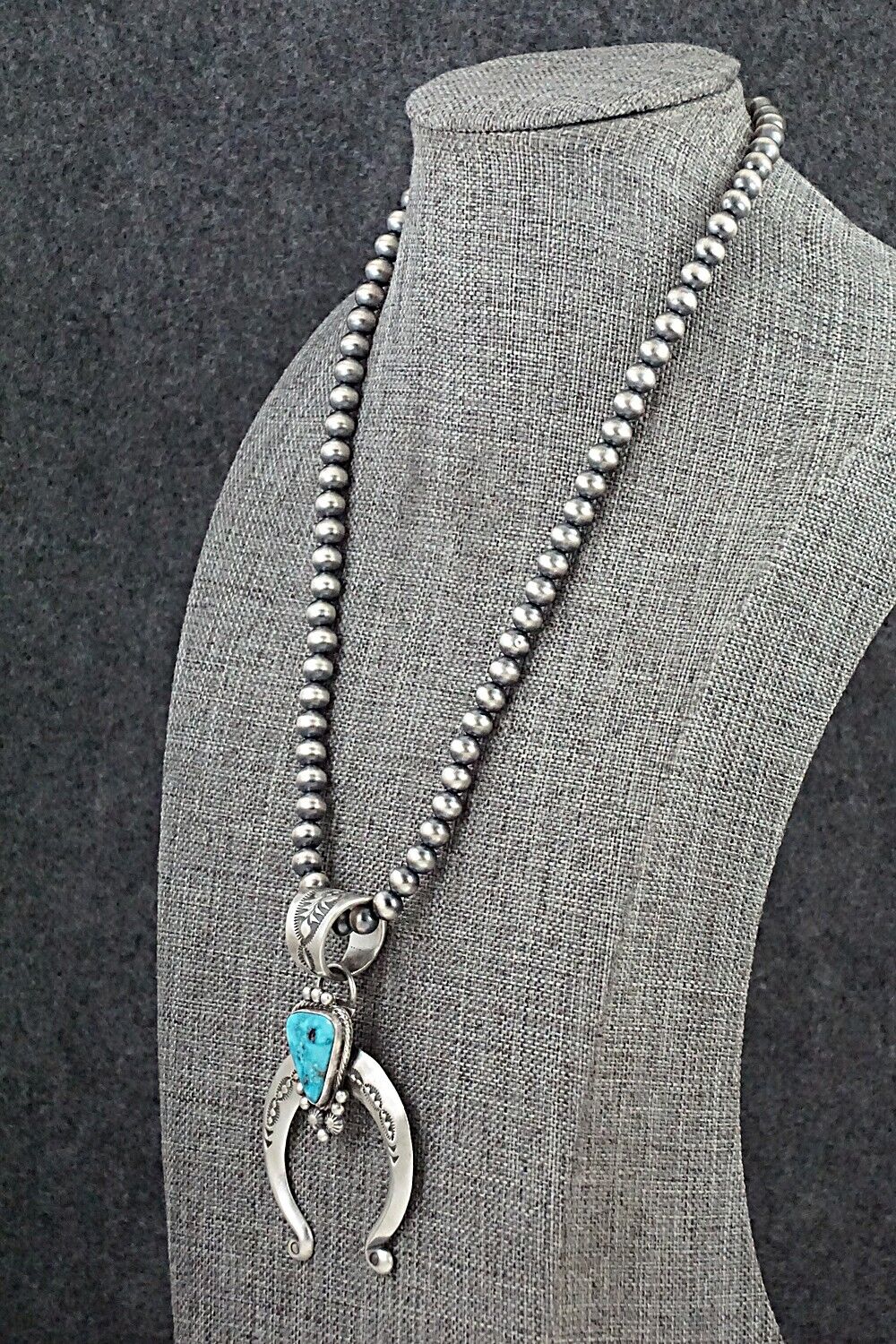 Turquoise & Sterling Silver Necklace - Samuel Yellowhair