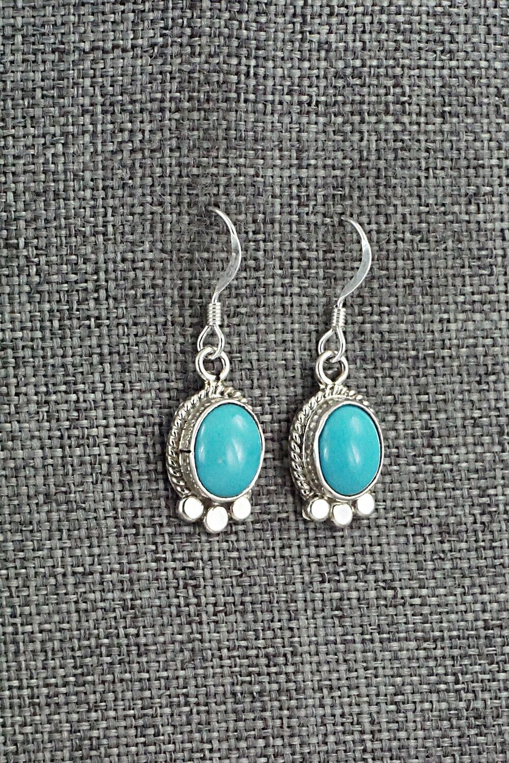 Turquoise and Sterling Silver Earrings - Sharon McCarthy