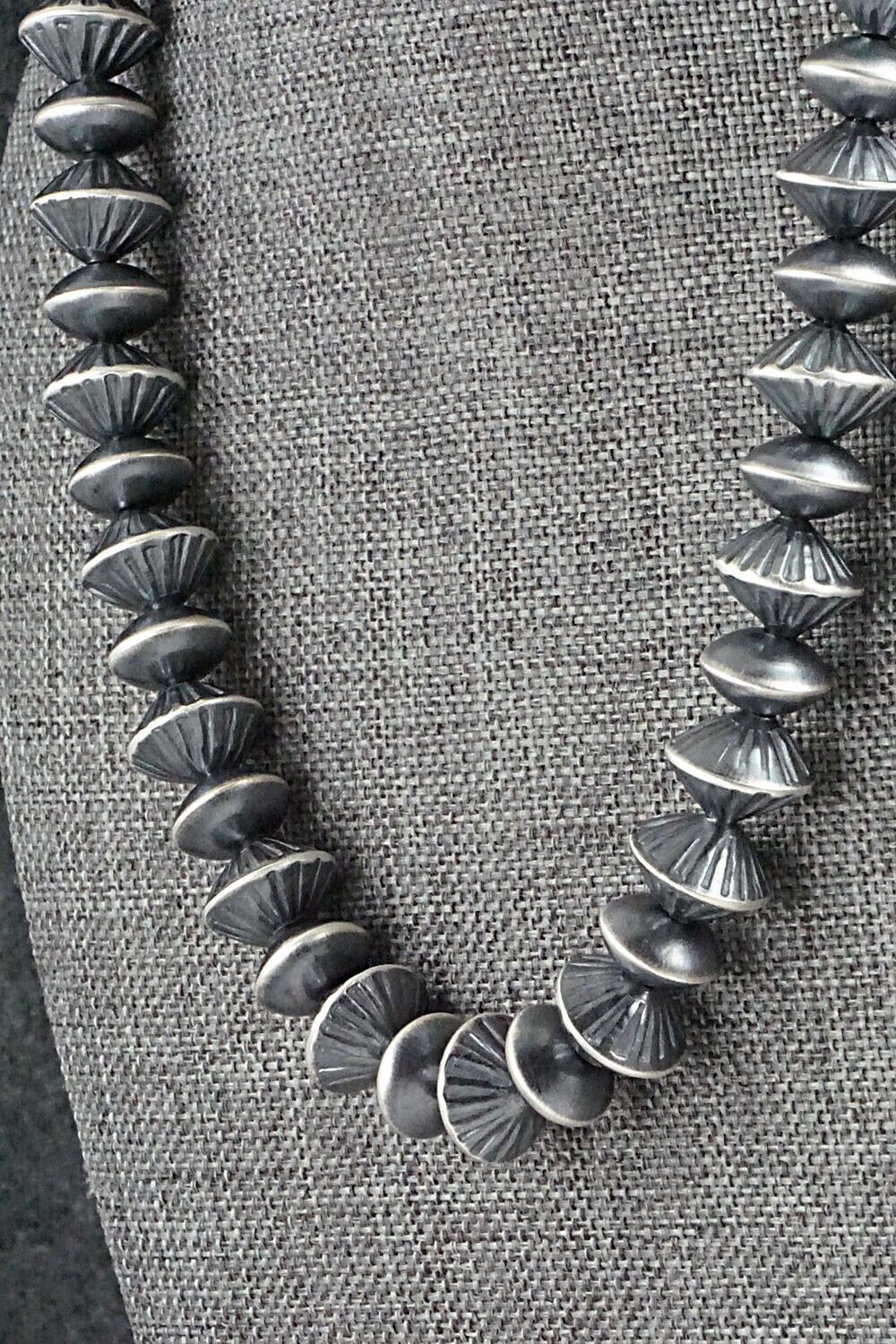 Sterling Silver Navajo Pearl Necklace 20" - Preston Haley