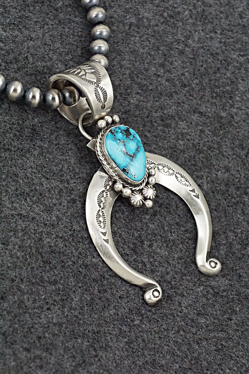 Turquoise & Sterling Silver Necklace - Samuel Yellowhair