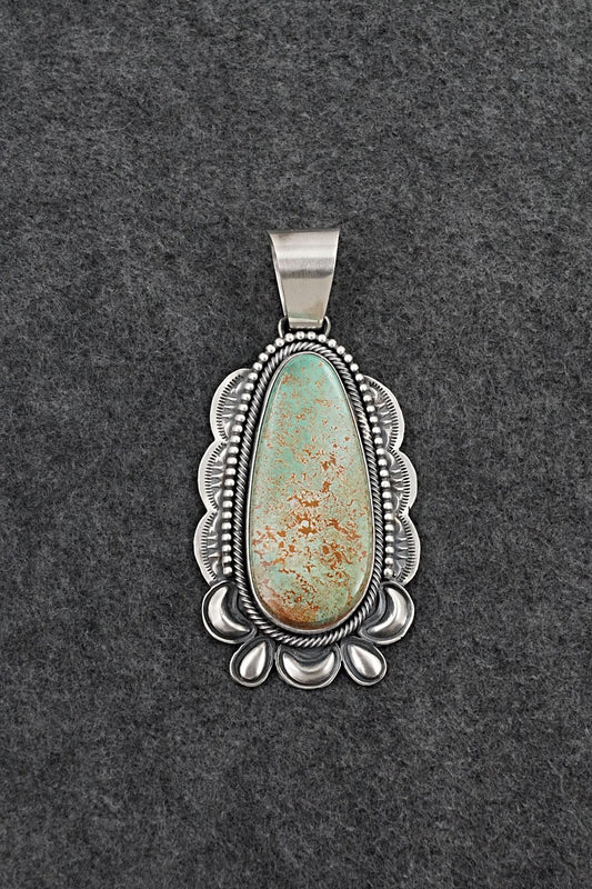 Turquoise & Sterling Silver Pendant - Paul Livingston