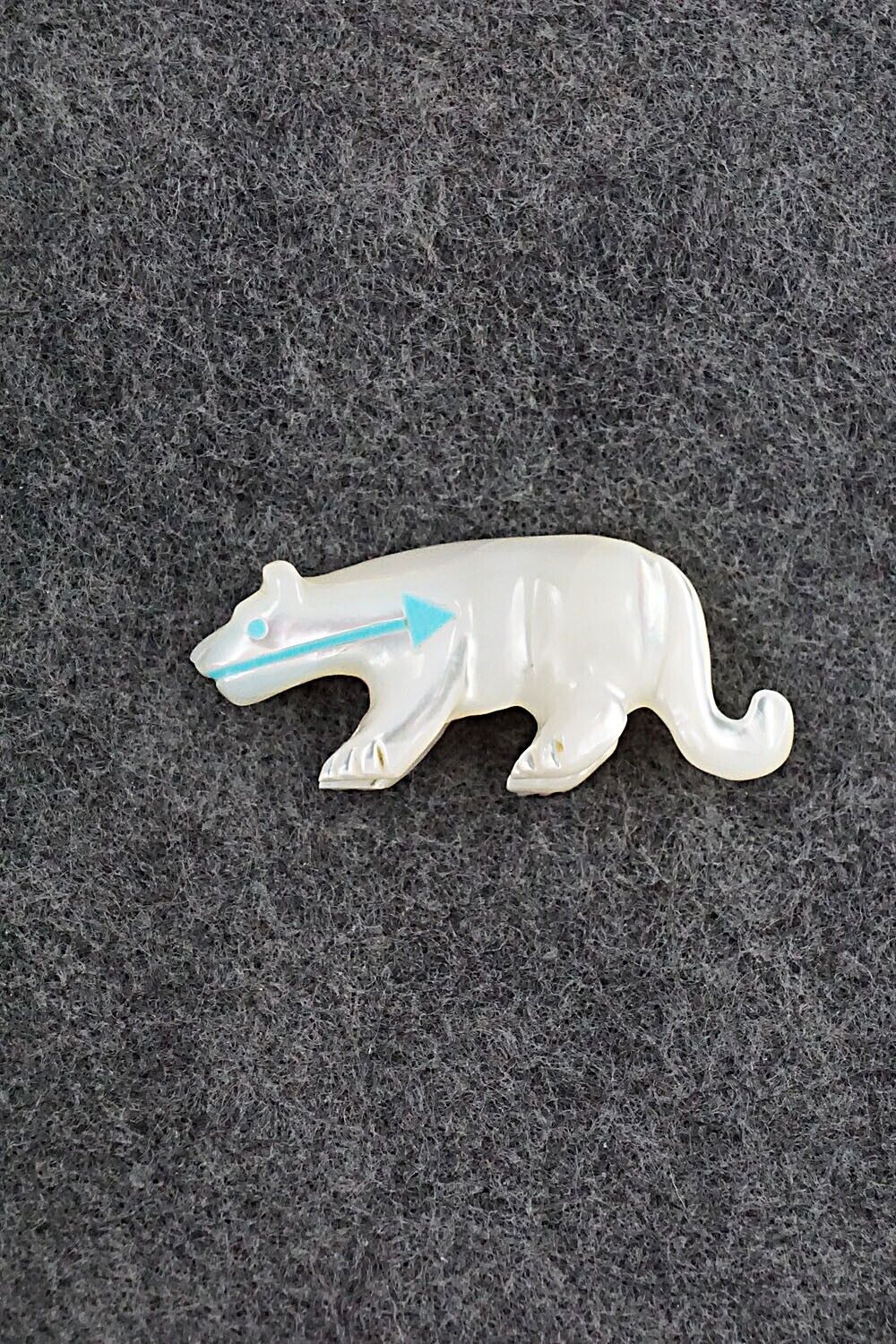 Mountain Lion Zuni Fetish Carving - Andres Quandelacy