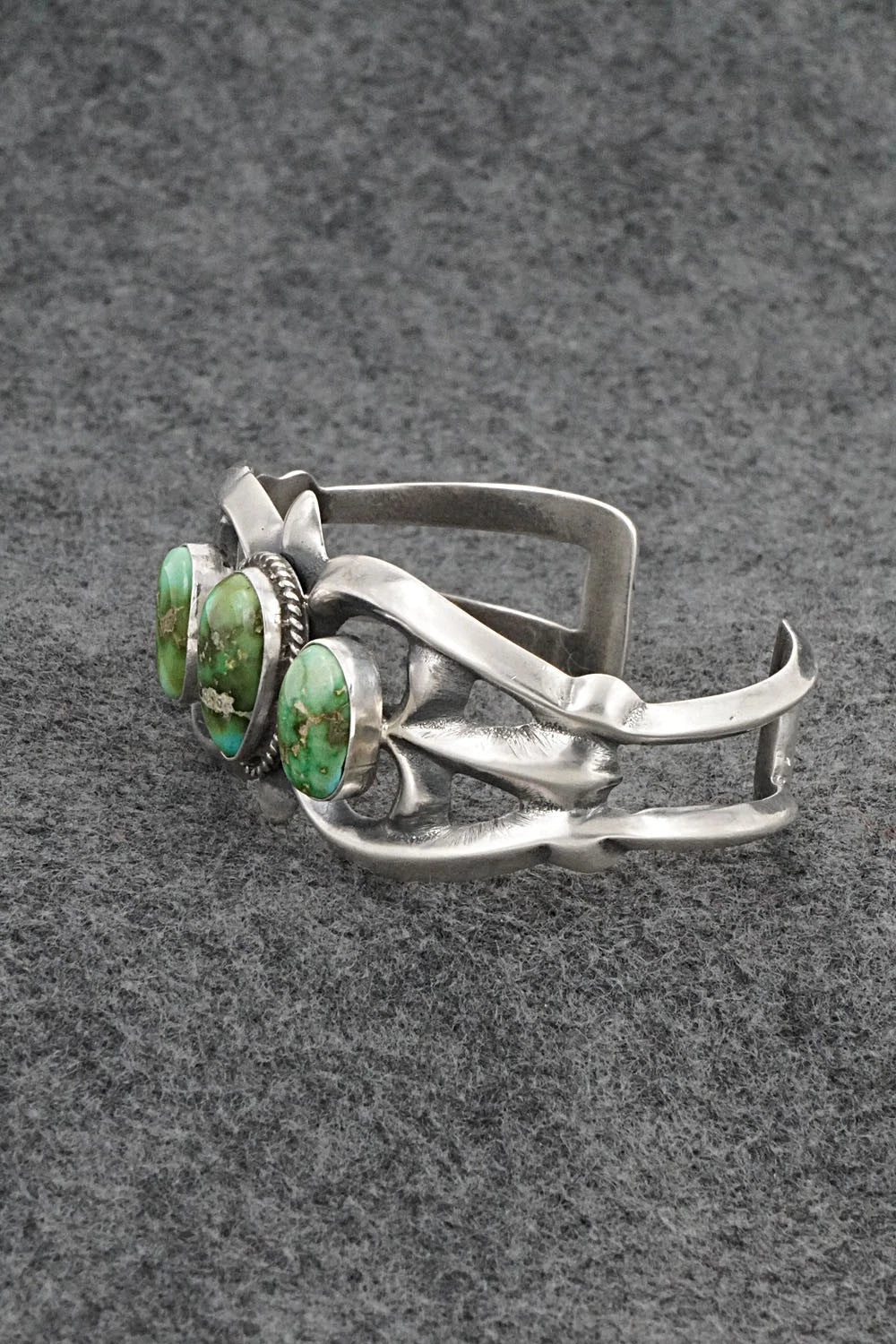 Turquoise & Sterling Silver Bracelet - Eugene Gruber