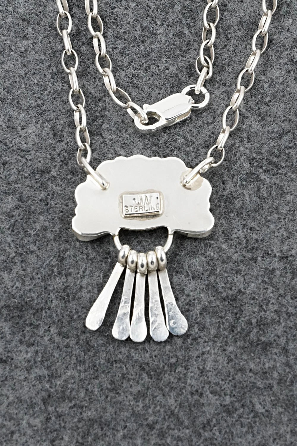 Turquoise & Sterling Silver Necklace - Justina Wilson