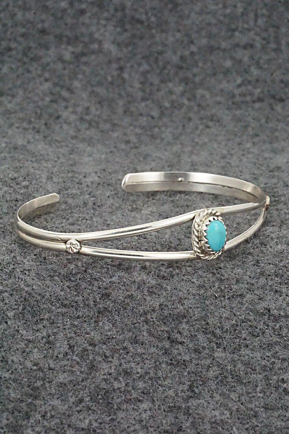 Turquoise & Sterling Silver Bracelet - Elton Cadman