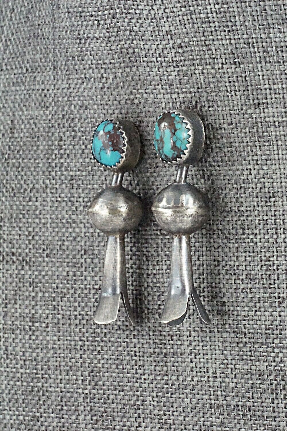 Turquoise & Sterling Silver Earrings - Emily Tsosie