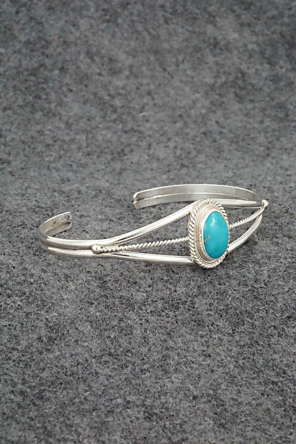 Turquoise & Sterling Silver Bracelet - Peggy Skeets