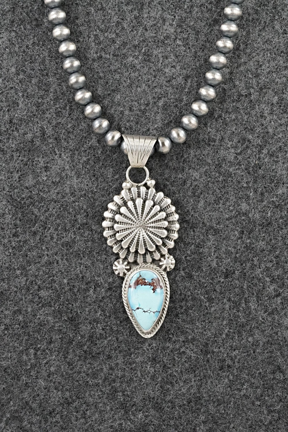 Turquoise & Sterling Silver Necklace - Sharon McCarthy