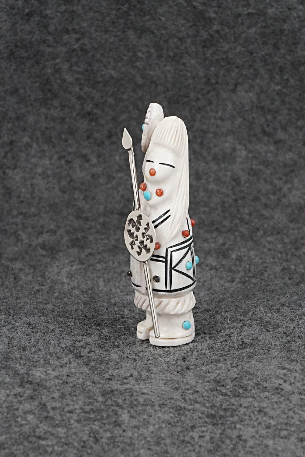 Warrior Zuni Fetish Carving - Claudia Peina