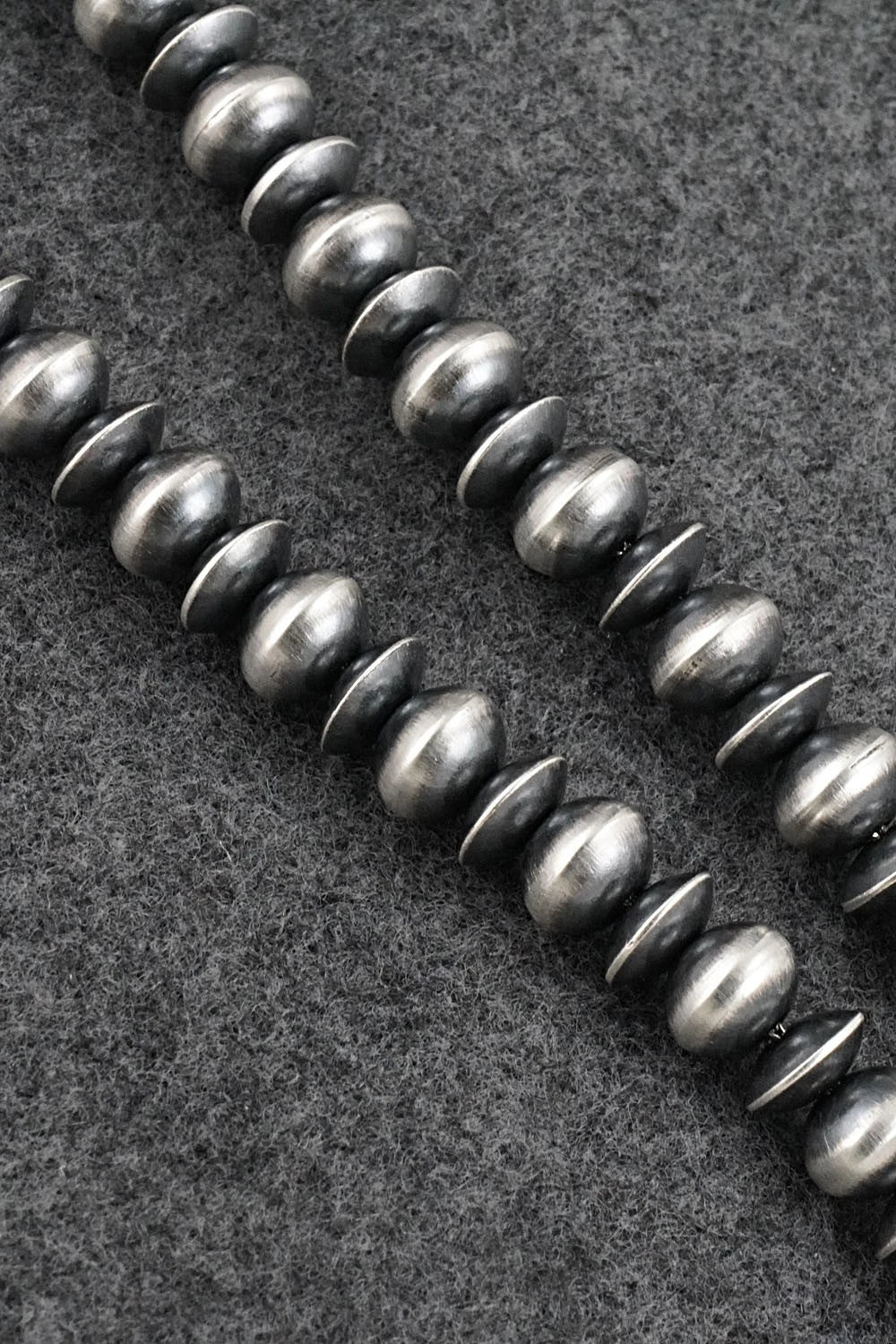Sterling Silver Navajo Pearl Necklace 18" - Tonisha Haley
